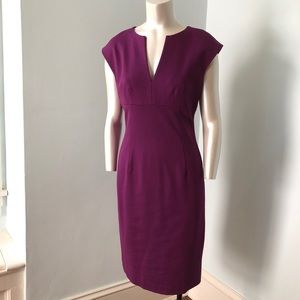 SALE NWT Trina Turk ponte sheath sleeveless purple dress